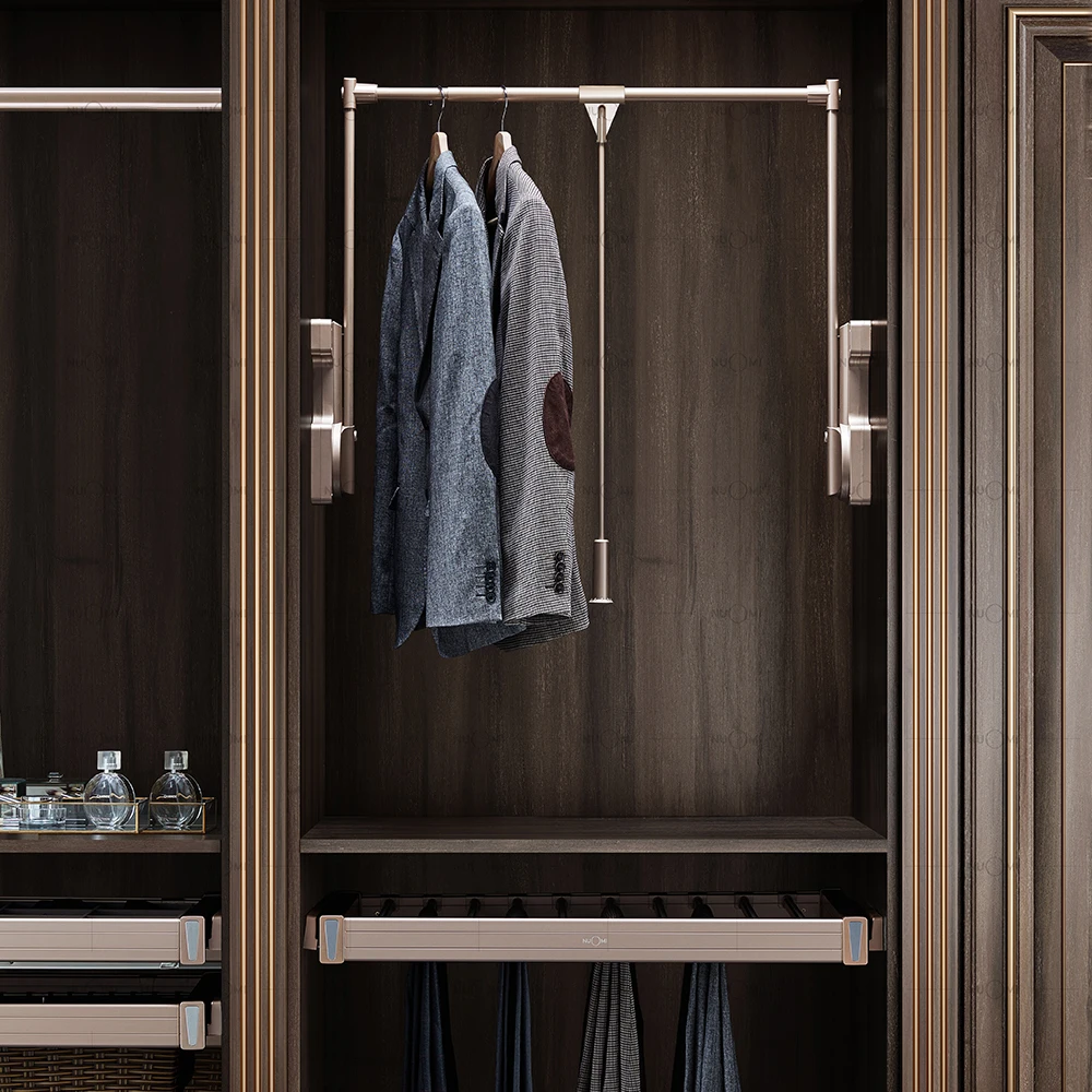NUOMI 2021 Ralphie Series Wardrobe Storage Modern Design Soft-close Lifting Hanger