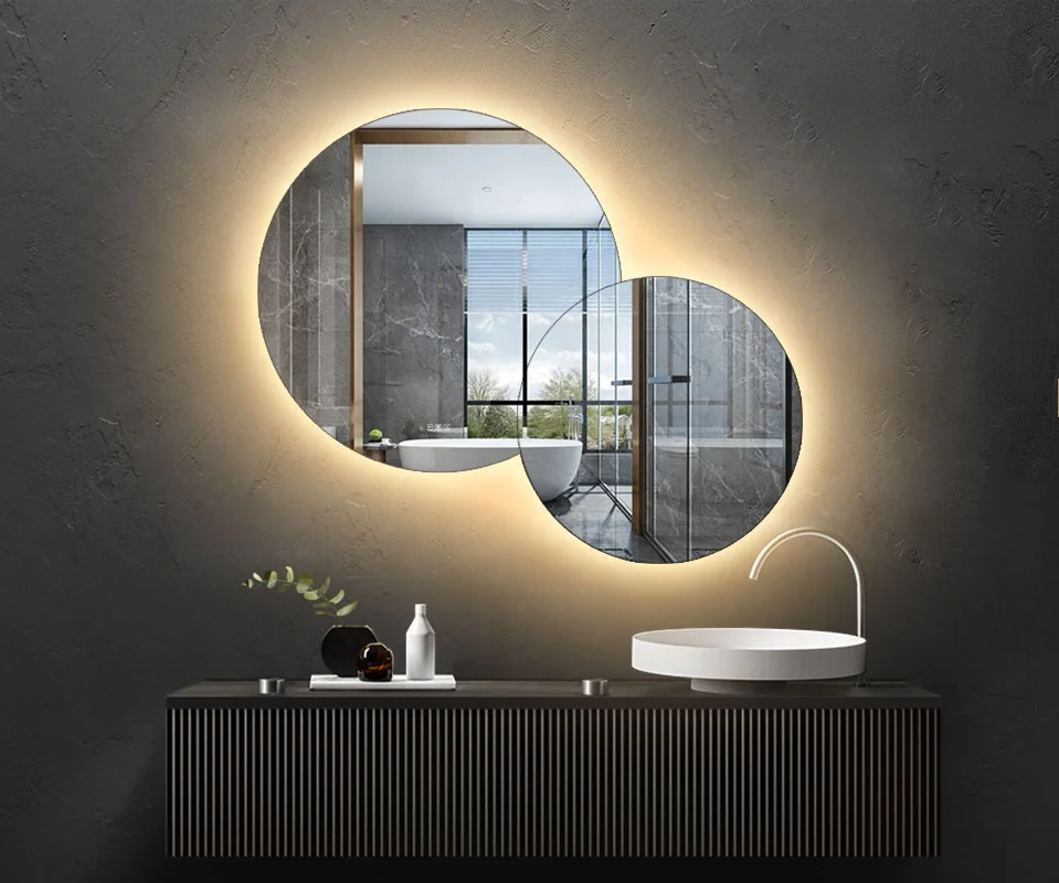 circular mirror with led light bath mirrors LED Mirror bathroom