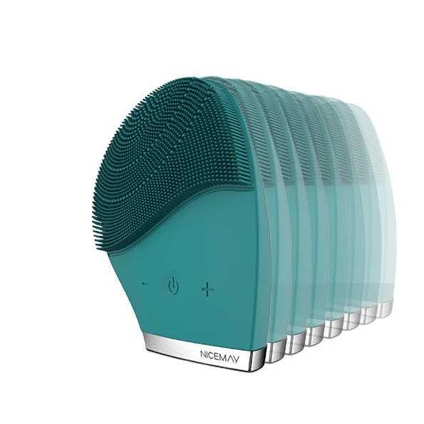 Hot Products Mini Sonic Vibrating Facial Cleansing Brush Silicone Face Brush with 8 strengnth 1385