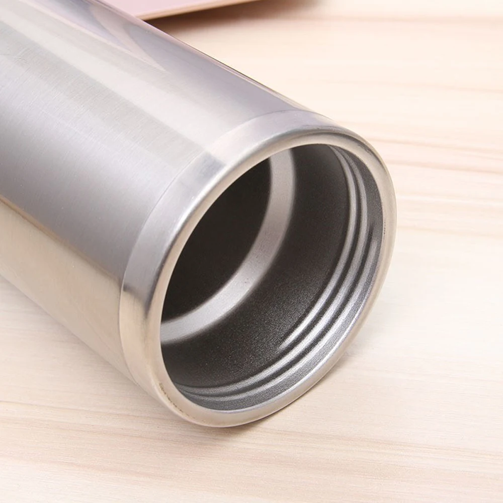 Stainless Steel Silver Double Wall Sublimation Tumbler Blank With Lid For Heat Press Sublimation Printing