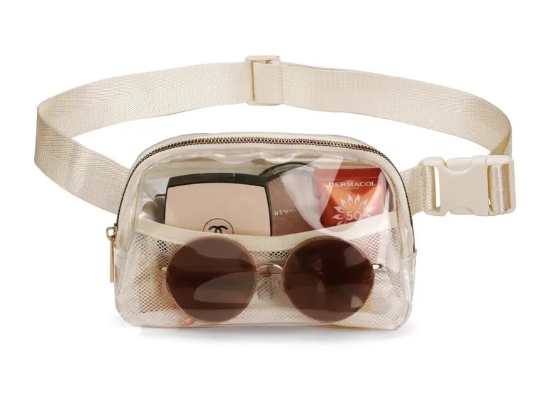 Transparent Clear Fanny Pack Stadium Approved Waist TPU Sports Crossbody Anywhere Belt Bag Chest