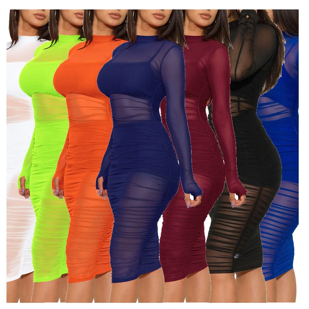 BR353  women fashion nightclub ladies net dress small vest shorts 3 pieces set