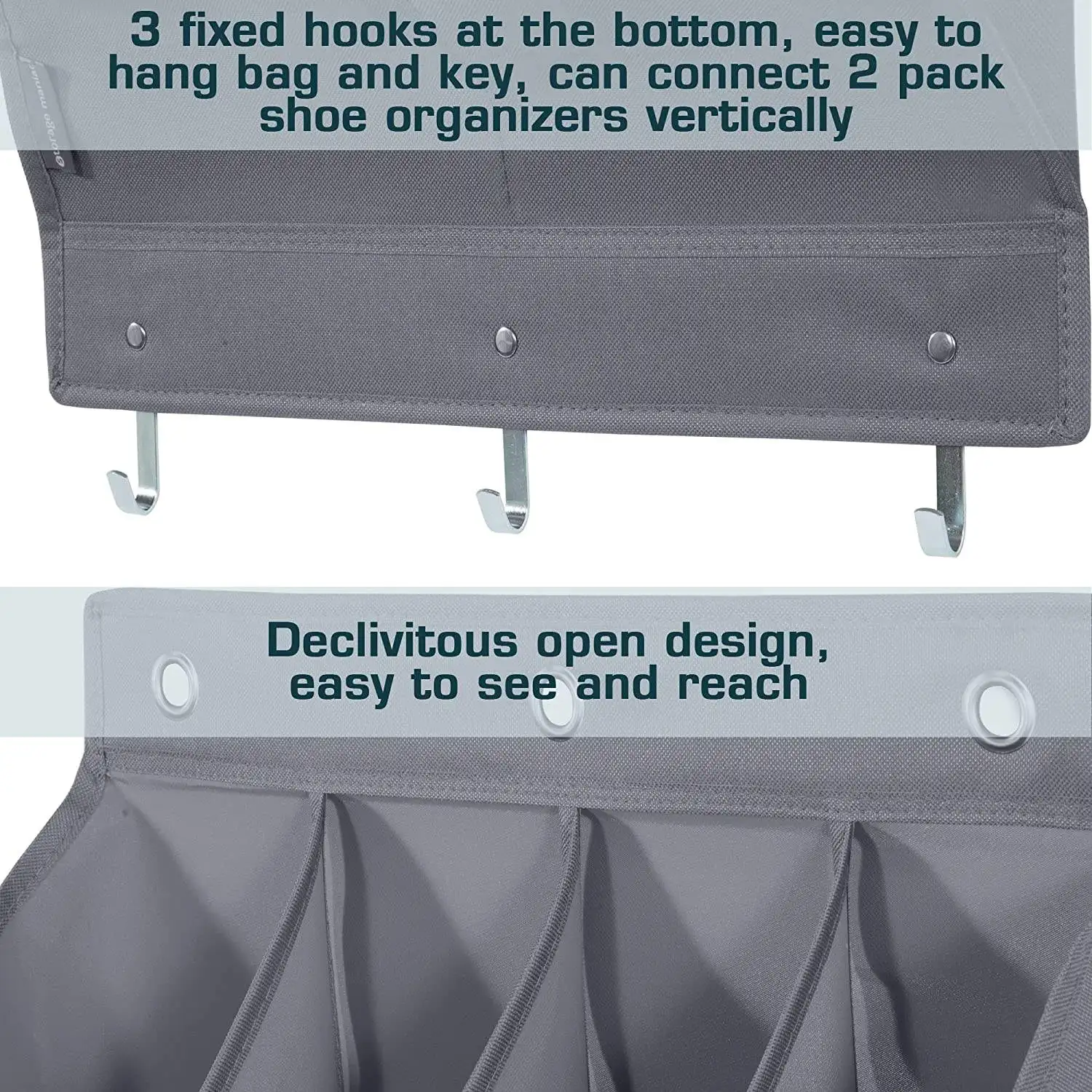 Design Over The Door Shoe Organizer Hanging Shoe Organizer Pocket Wall Shoe Organizer