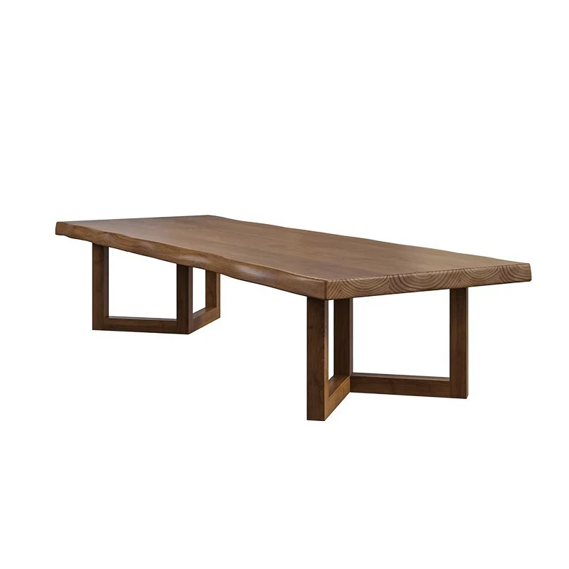 Simplicity Thickened Solid Wood Large Board Office Leisure Business Meeting Negotiation Writing Desk Workbench Conference Tables