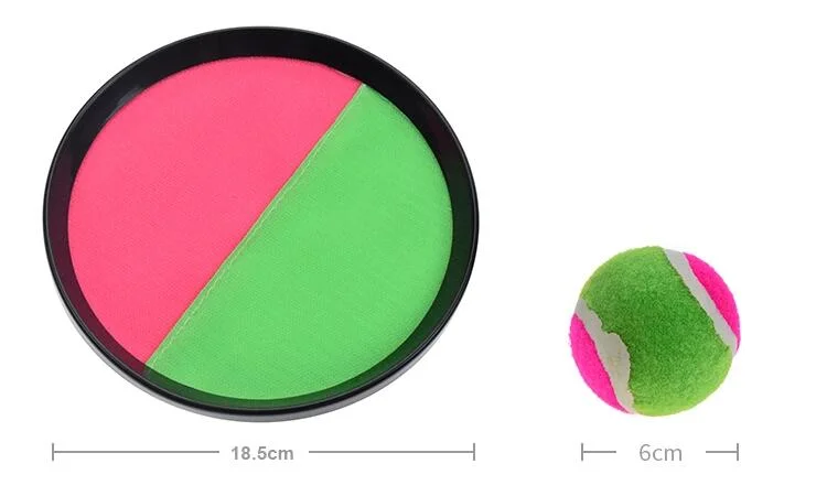 Outdoor velcro target stick game plastic velcro ball toss and catch game with adjustable strap for kids