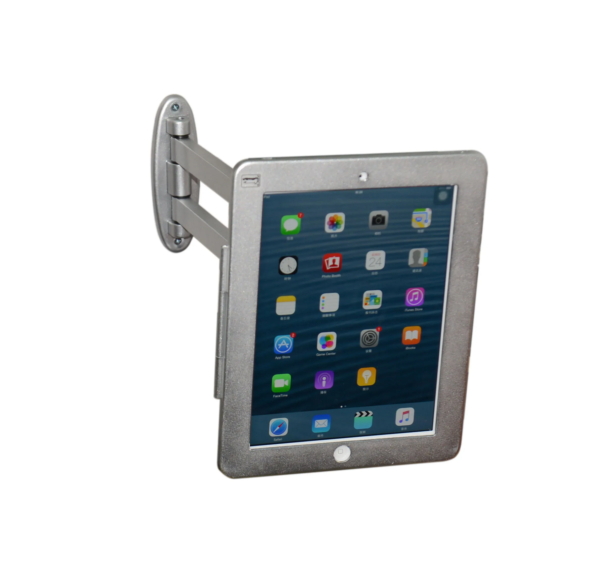 Security mounting tablet support for wall tablet anti theft frame wall mount support for tablet for ipad
