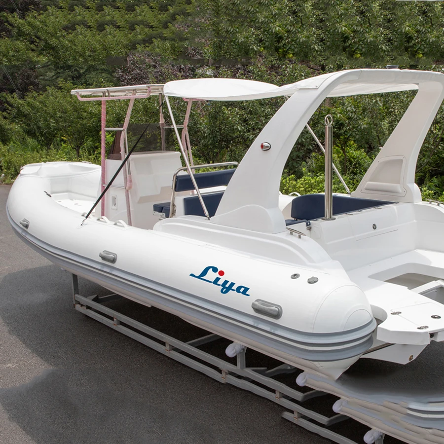 Liya fabricant chinois semi rigide bateau china rib boats 7.5m