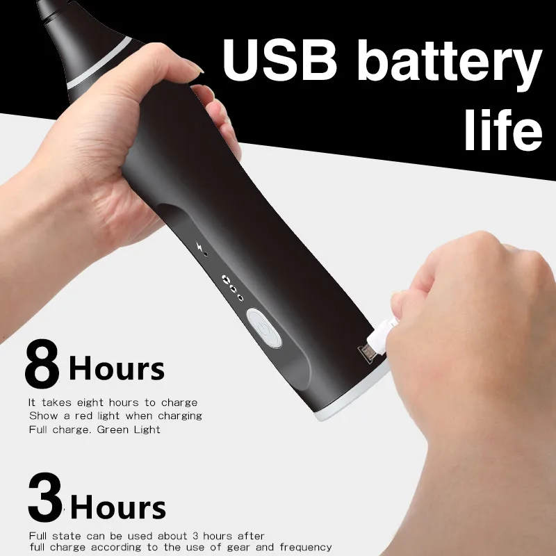 USB Rechargeable Automatic 2 Replaced Mix Head Egg Beater