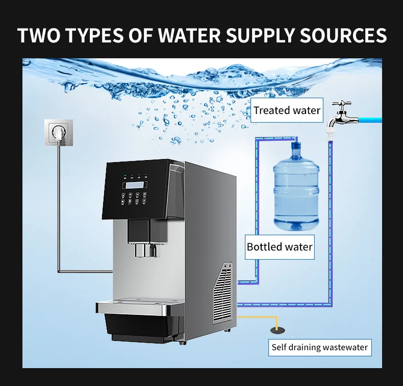 BTB Fully Automatic Ice Dispenser Home And Business use With Ice Water Machine