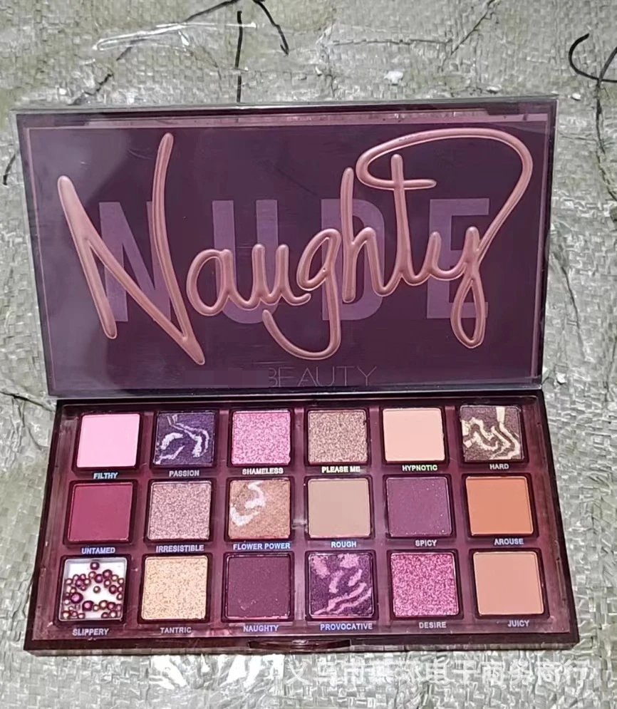 Hu*a Beauty Maquillage Custom Logo 18 Colors Pressed Matte Glitter Foundation Palette Makeup High Quality Waterproof Eye Shadow