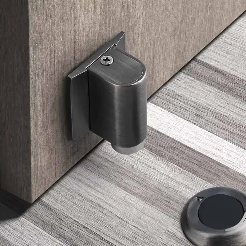 Floor-Mounted Door Stopper Punch Free Strong Magnetic Windproof holder Household Bathroom Invisible Bedroom Resistant Door Stop