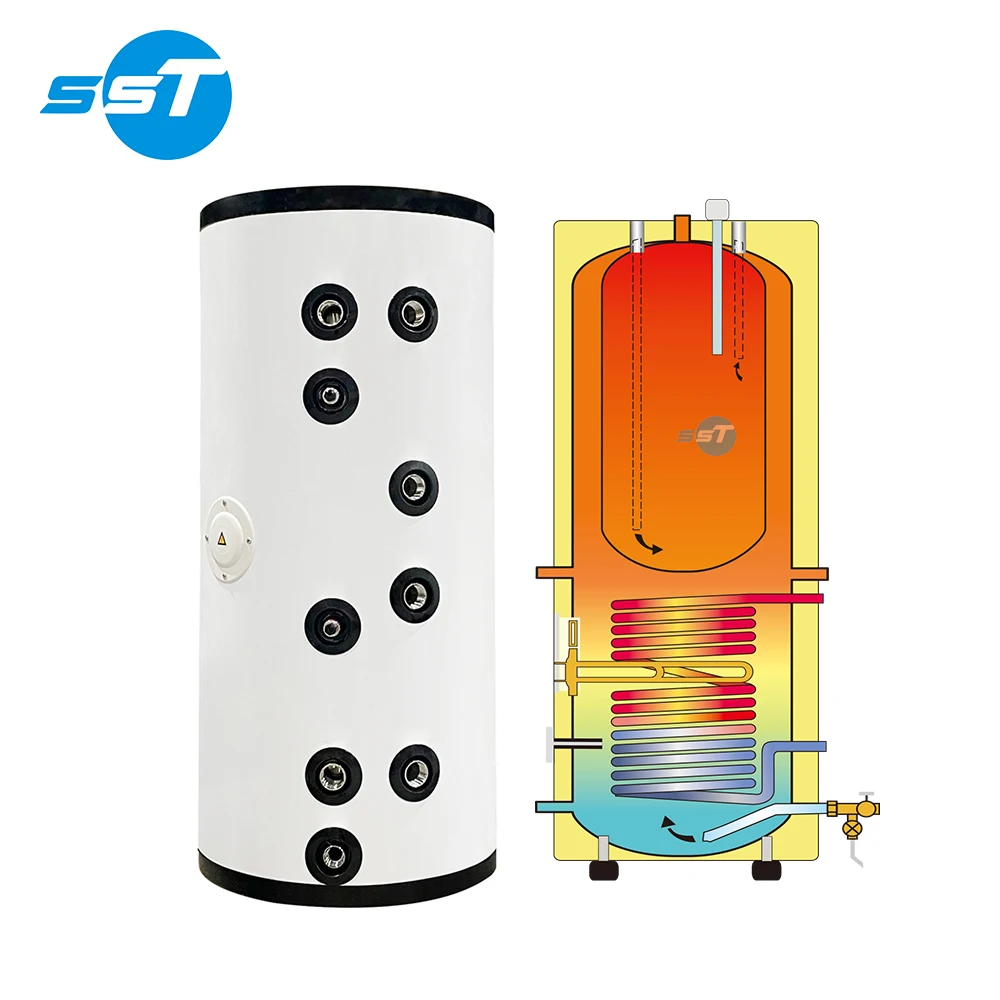 Custom 400L Hot Water Boiler,Household Heat Pump Good Quality Hot Water Storage Tank With Coil