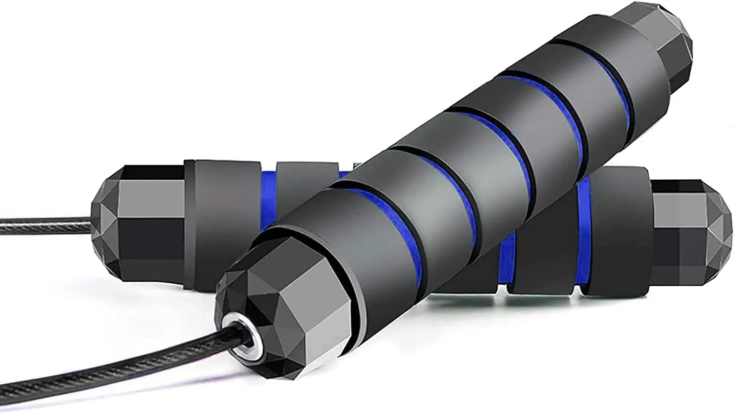 UPOWEX Custom Adjustable Jumping Ropes, Ball Bearings Tangle-Free Rapid Speed Cable Skipping Rope, Adjustable Speed Jump Rope