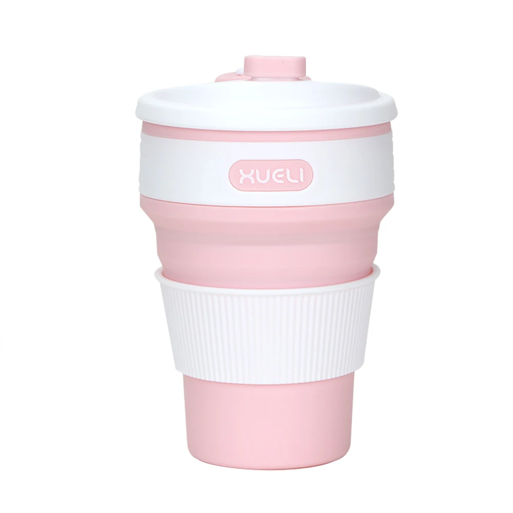 Силиконовая складная кофейная чашка 12 унций 350 мл