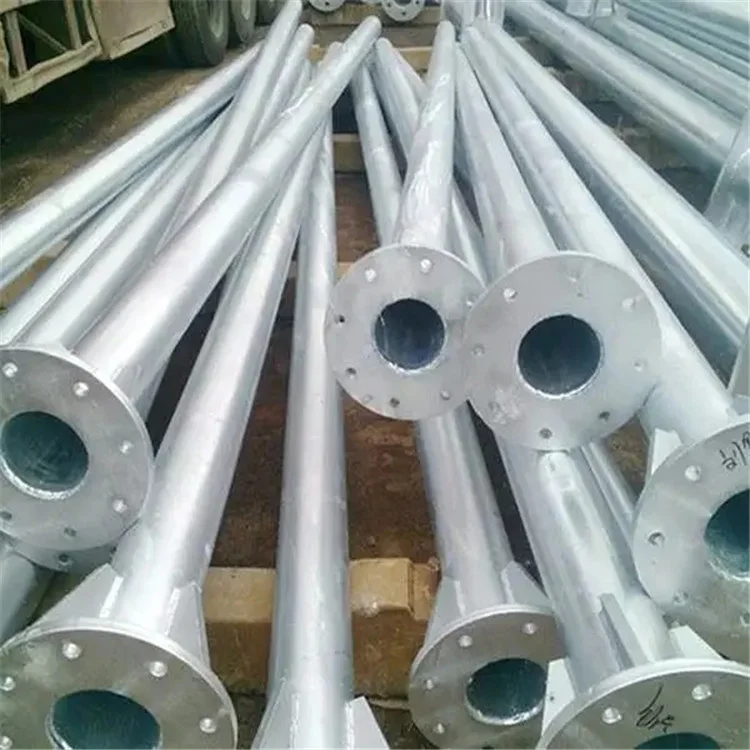 High Mast Steel Tubular Highway Driveway Lighting Pole Street Streetlight Led Solar Light Post Billboard Pole For Public