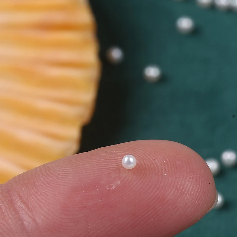 1.5-2mm Cultured Near Round Real Freshwater Loose Tiny Pearl Beads