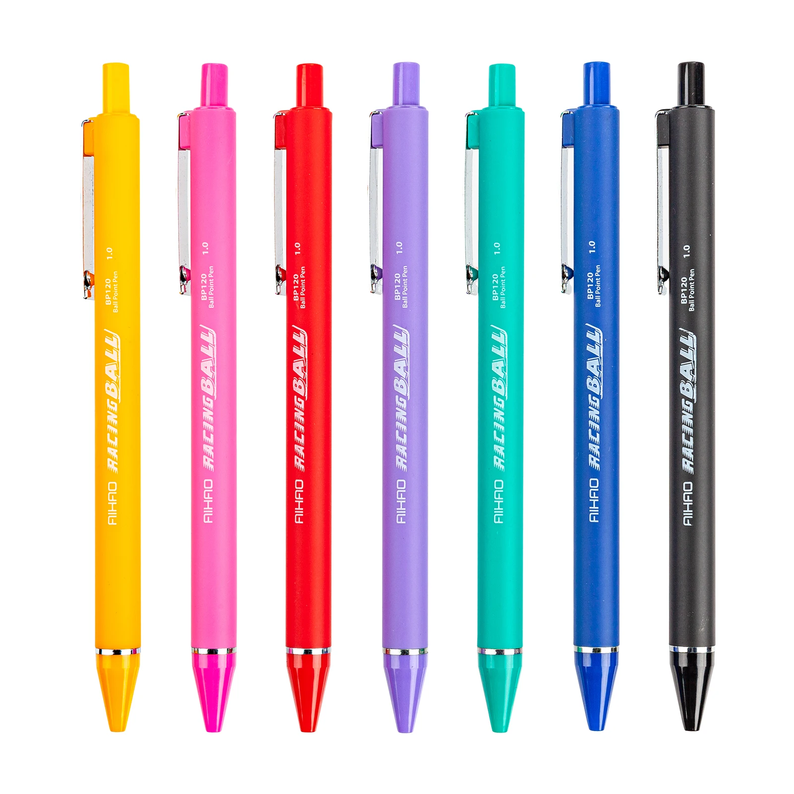 The Brand Advertising Bulk Stationary Retractable Ball Point Fancy Office Multi Color Custom Logo Ink Ballpoint Pen Famous