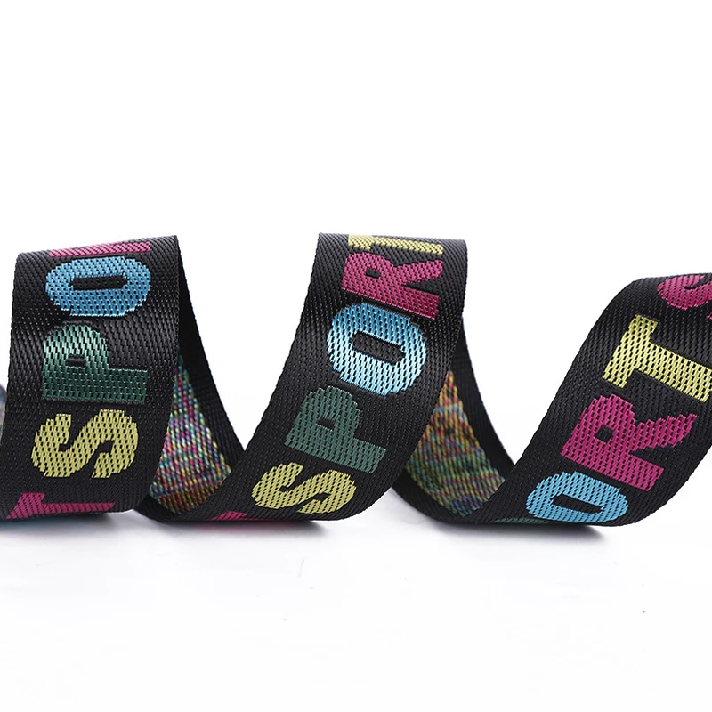 Colorful national jacquard webbing for garment decoration custom design jacquard webbing belt for bag strap