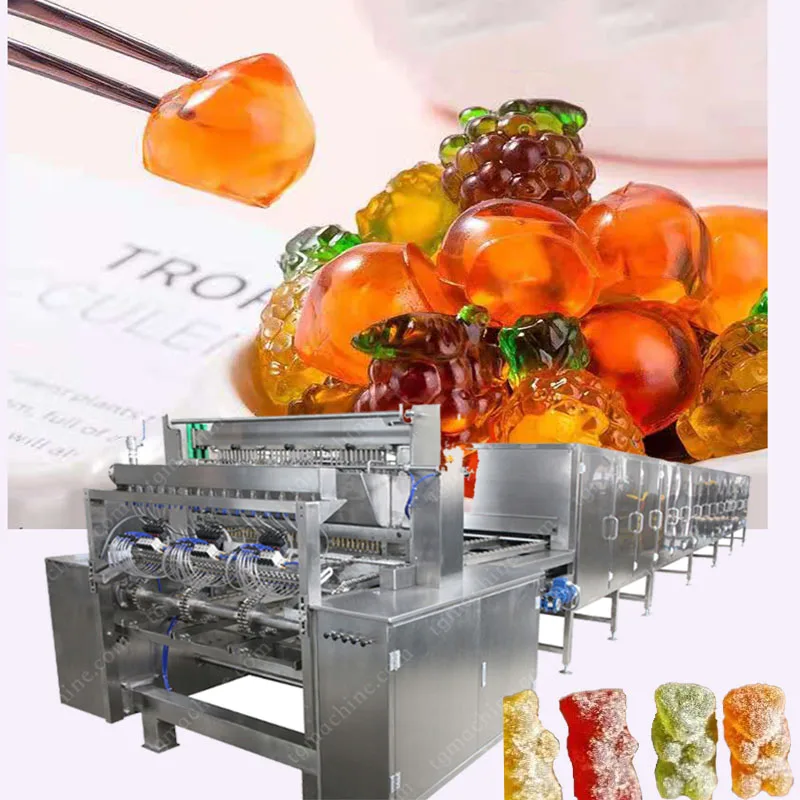 Автоматическая желе gummy медведя для производства желейных конфет клейкий машина производитель липких леденцов на