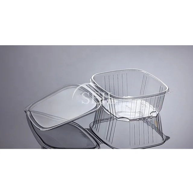 SL-32 откидной крышкой для кулинарно-деликатесной продукции контейнер еды/вынос одноразовые ясный пластичный упаковывать