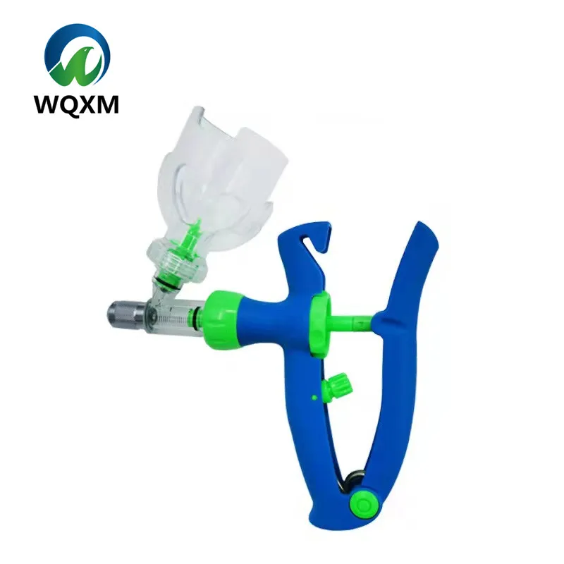  Factory Price Veterinary 1ml/2ml /5ml Continuous Animal Injection Gun Plastic Poultry Vaccine Syringe with bottle for