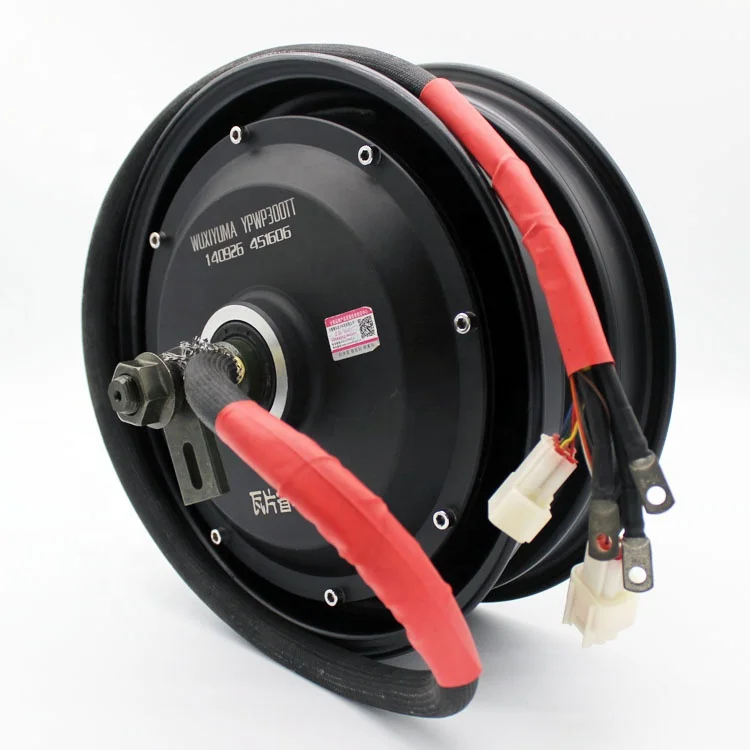 Electric motorcycle brushless dc motor 10-inch wheel 3kw48-120v waterproof wheel tile-type motor high speed power