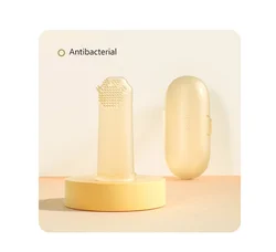 2022 KUB 360 degree infant silicone finger toothbrush training baby toothbrush on finger