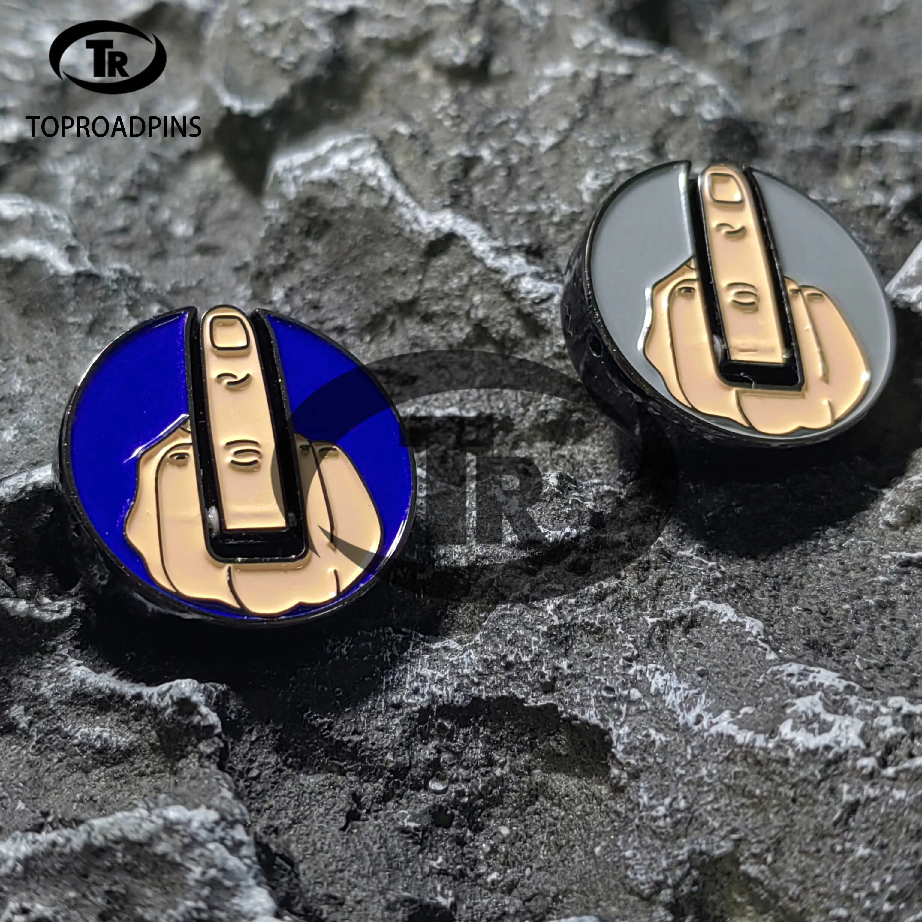 Middle Finger Lifts Golf Ball Marker with Magnetic Hat Clip Funny Alignment Golf Ball Marker Accessories