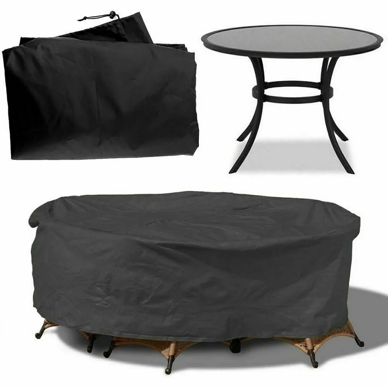 Free Shipping Furniture Cover Round Table Chair Set Factory Wholesale Waterproof Oxford Sofa Patio Rain Snow Dustproof Covers