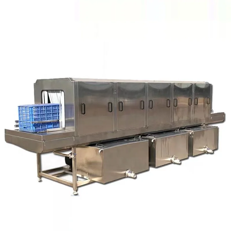 Meal Box Cleaning Machine Industry Plastic Basket Washer Crate Washer Machine