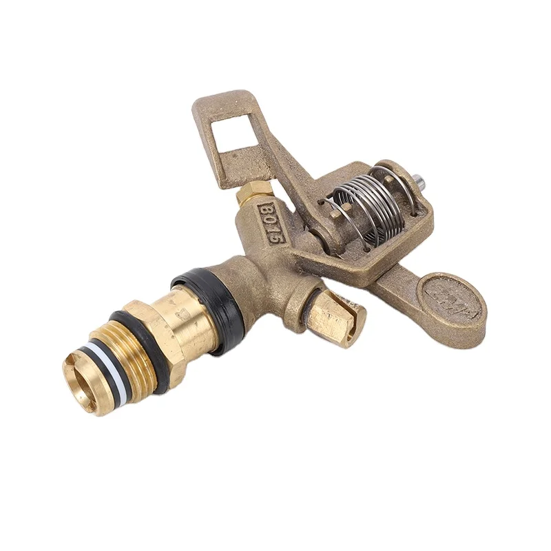 2022 High pressure garden irrigation sprinklers brass impact nozzle metal water sprinkler oscillating sprinklers