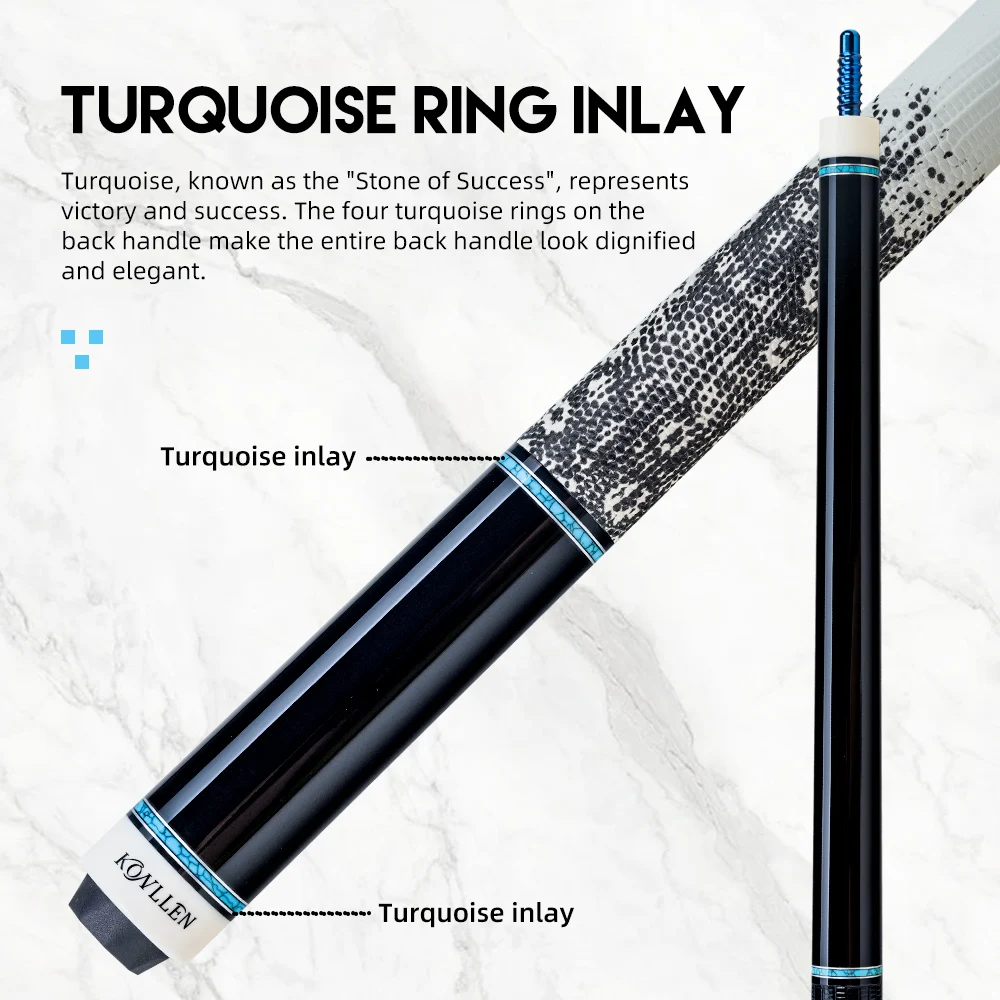 KONLLEN carbon fiber pool sticks Easy to Control low deflection pool cue stick billiard cues with 12.5mm tip