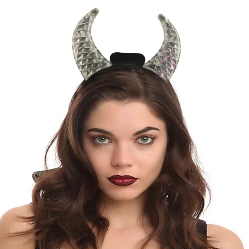 Customized LED Light Up Devil Horn Head Bands Cat Ears Headband Cute Rabbit Ear Headband