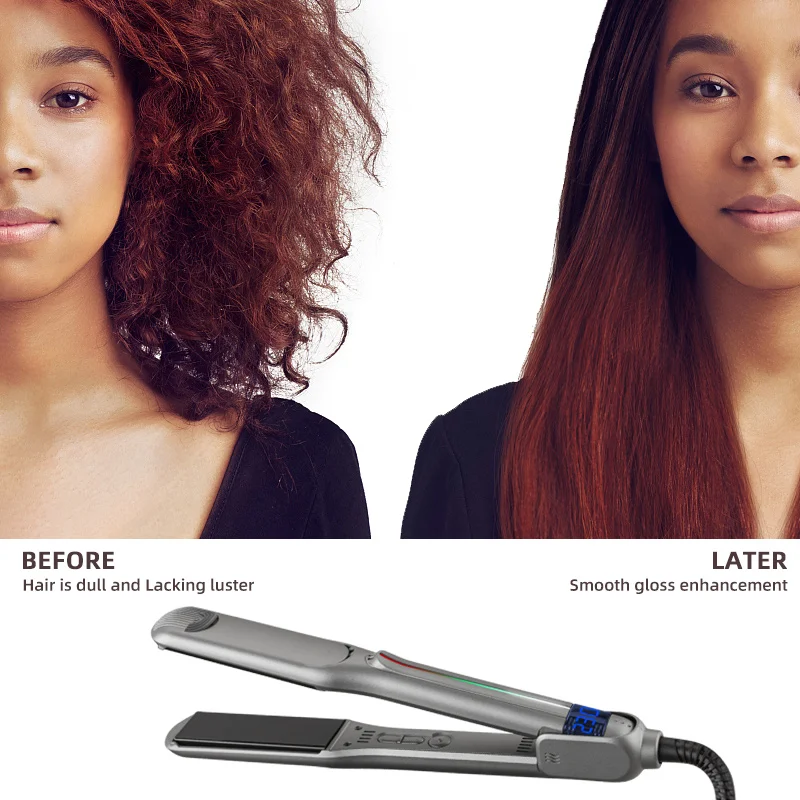 Professional 450f Hair Straightener Floating Ceramic Titanium Plates Hair Irons Fast Heater Mch 450 Degree Hair Flat Iron