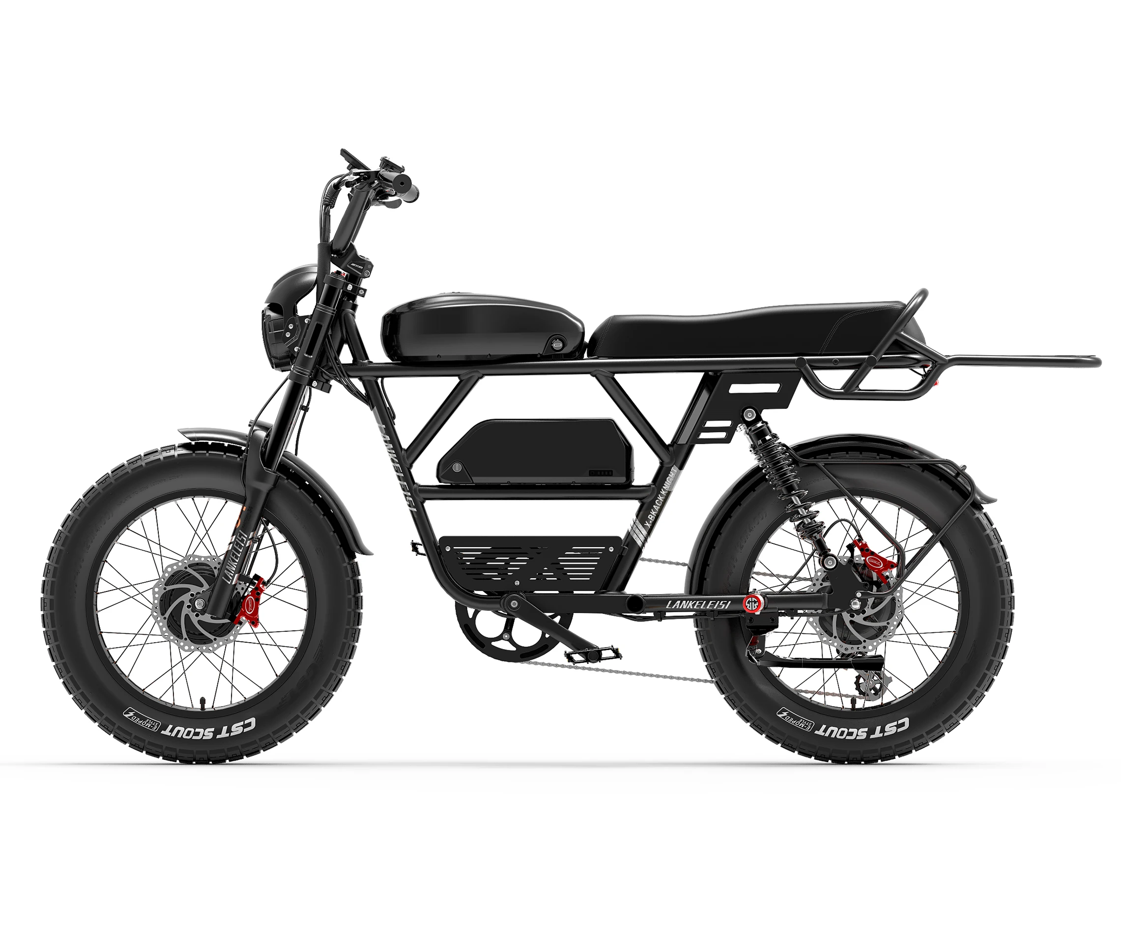 Electric Motorcycle 2000w Brushless Motor Ebike LANKELEISI  48V 20Ah/ 25Ah Electric Bicycle 20*4.0 Mountain Fat Tire