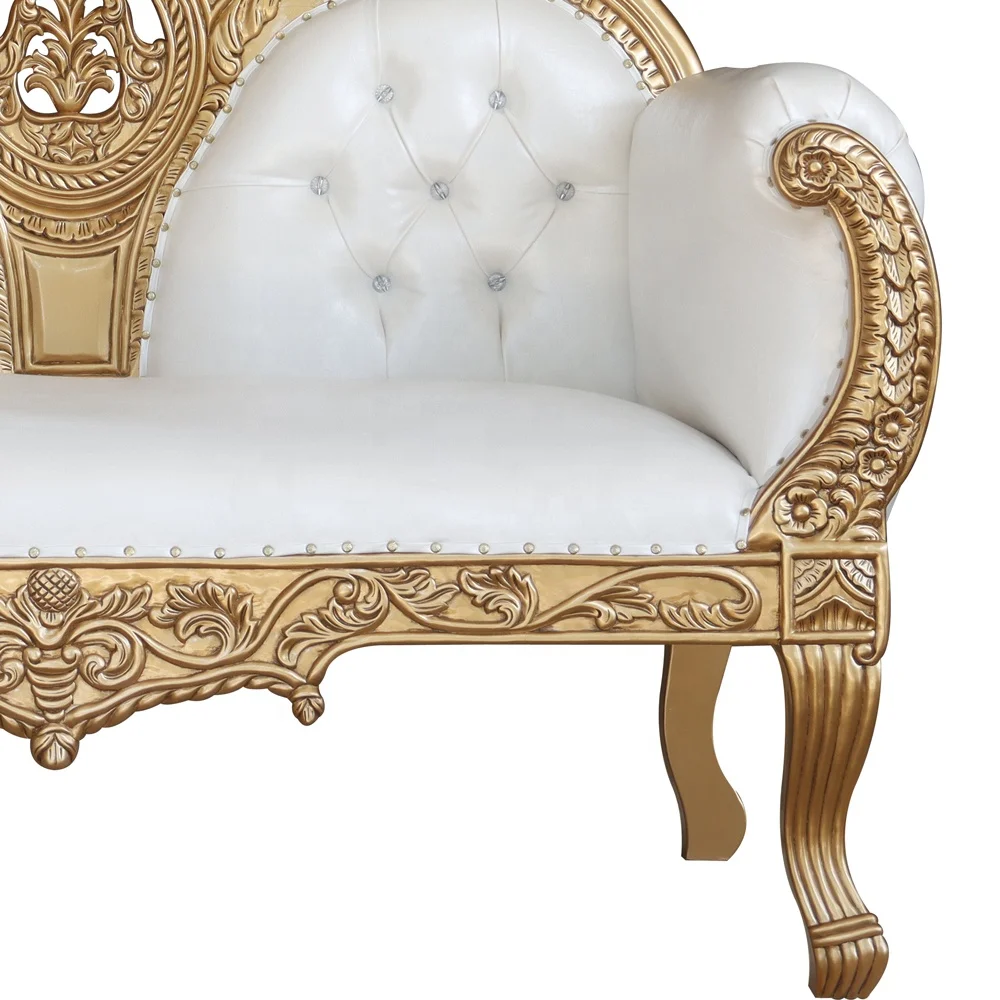 Cheap Antique Living Room Sofas Throne Chairs Hotel Furniture Event Bride and Groom Wedding Chair Home Furniture Traditional