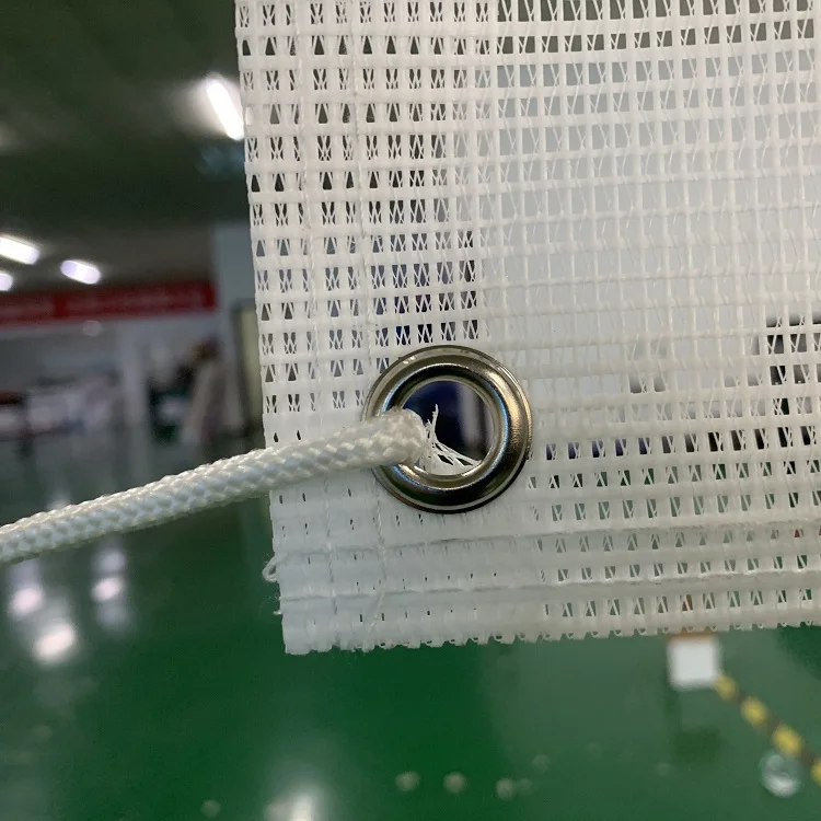 Custom Event Advertising Fence Fabric Mesh Banner With stainless grommet