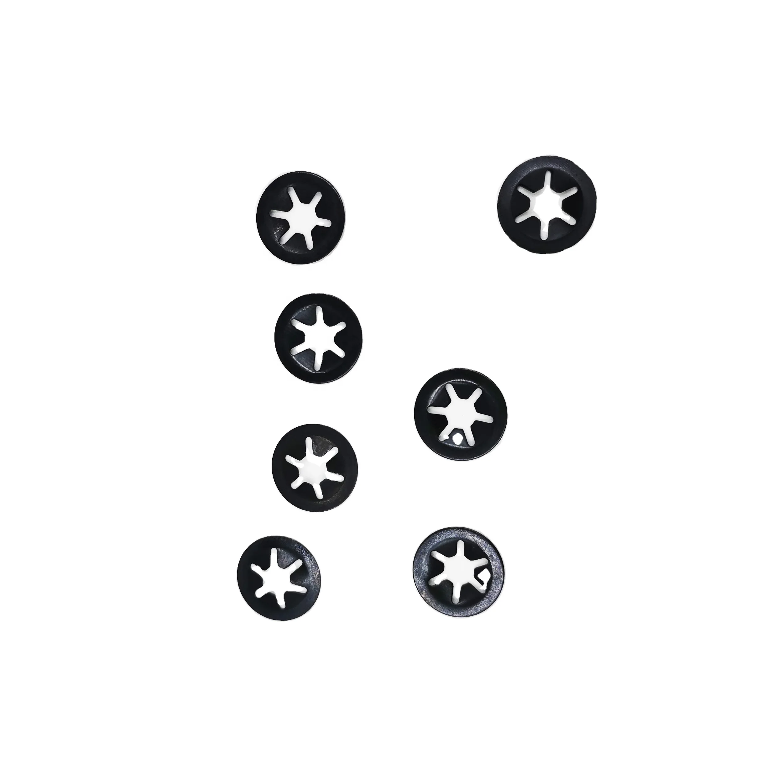 Black star lock washer push on retainer 5*14 fasteners retaining washer for shaft Black Starlock Internal Tooth Lock washers