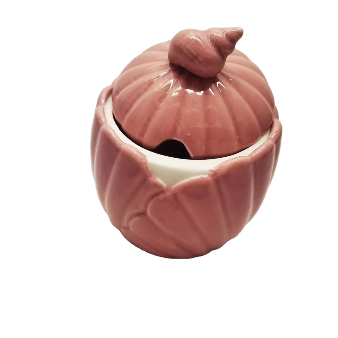 sea shell shape flavouring bottle ceramic for sale porcelain Europe art style color glazed gifts