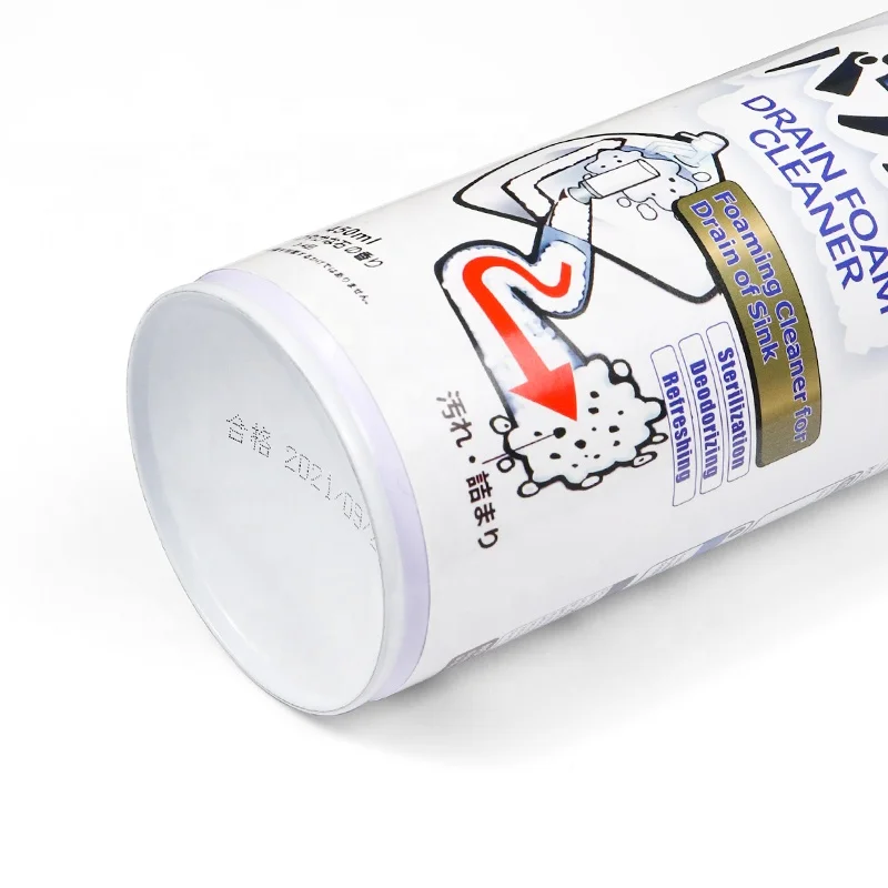 EU and USA Formula Standard of Sink and Drain Foam Cleaner Pipe Deodorant Spray Manufacturer