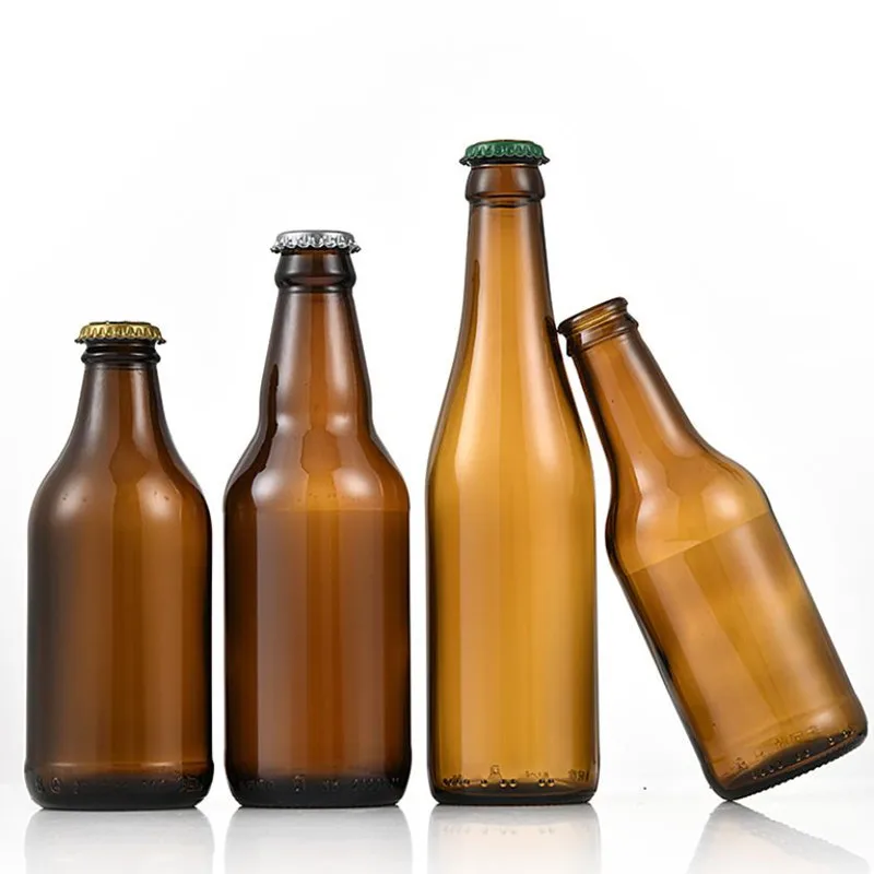 12 Oz 330 Ml Mini Empty Clear Beer Amber Glass Bottles For Beer