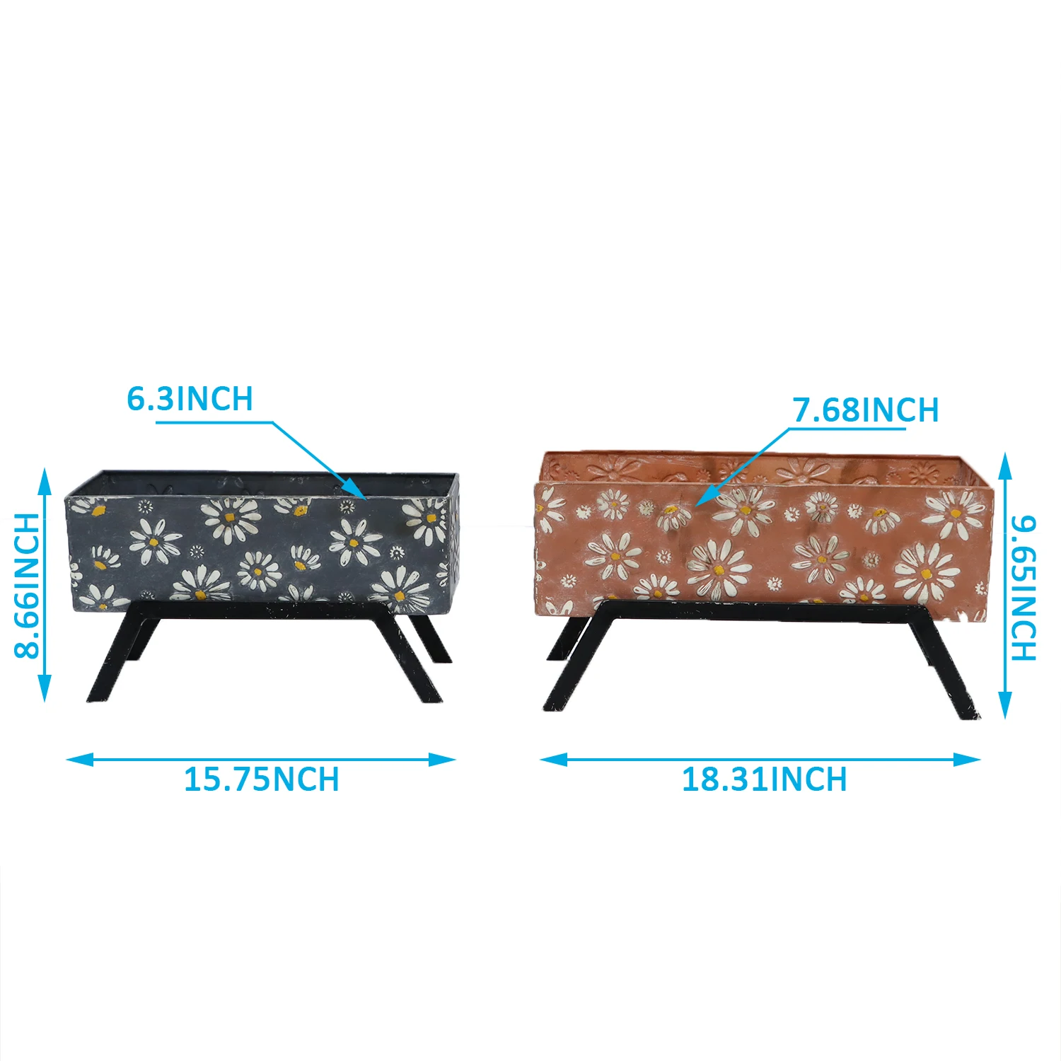 The Newest Metal  Elevated Outdoor Raised Planter Box  Vegetables Grass Lawn Yard Raised Garden Bed With Legs