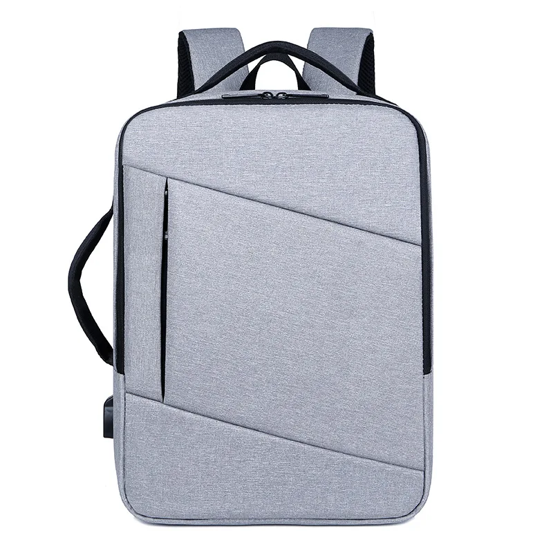 Business shoulder computer bag Large capacity usb charging port with trolley case cassette men backpack handbag