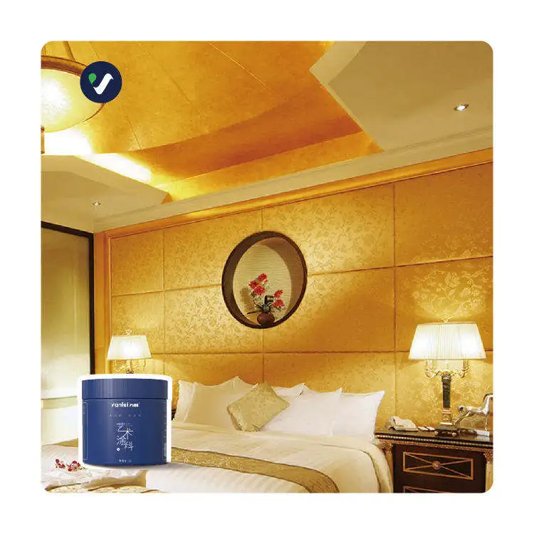 Бесплатный образец украшения дома Золотая краска водяная для стены