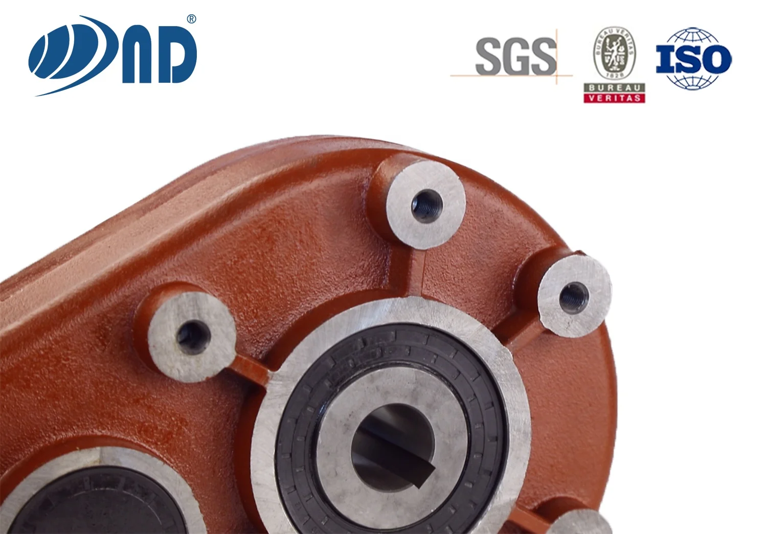 R=24.3:1&12.17:1 45/50/55mm input hole  Cast Iron Housing Tip-top High Quality Hydraulic Speeder Turf Spreader Reducer