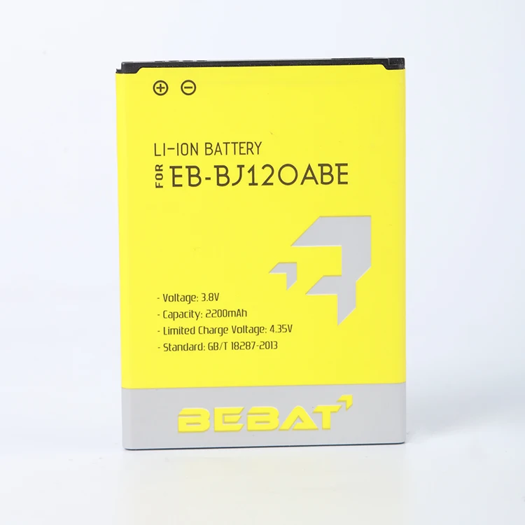 Factory direct sale mobile phone battery EB-B120CBE for Samsung Galaxy J1 2016/ J120  2200mah