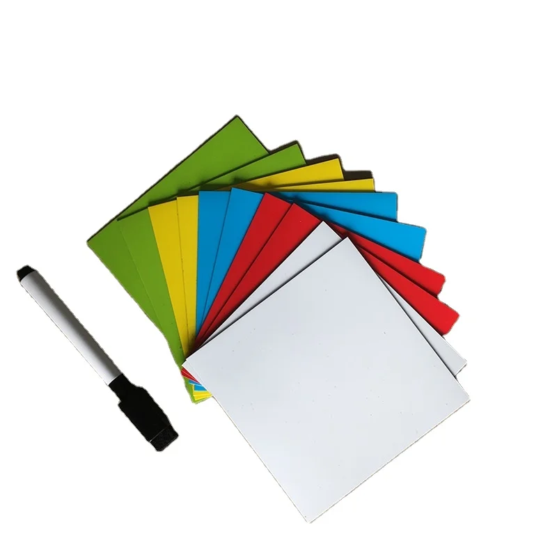 Useful Magnetic Sheet 10x10 cm Magnetic Sticky Notes Colorful Dry Erase Sticky Notes For Home Decoration and Office