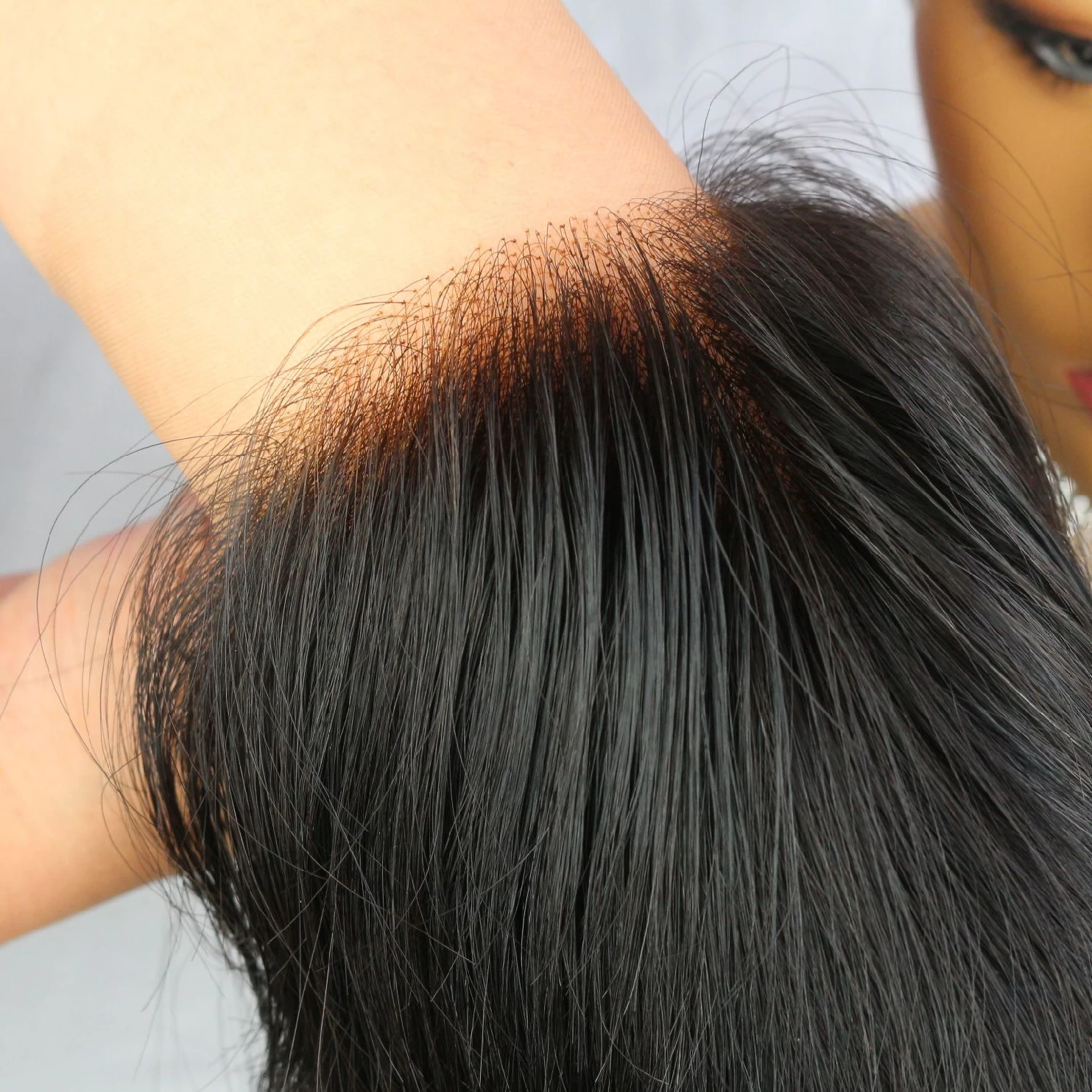 
Оптовая продажа, предварительно выщипанная линия волос, HD швейцарская кружевная прозрачная цветная 13x4, фронтальная кружевная Передняя парик, Бразильские короткие волосы 