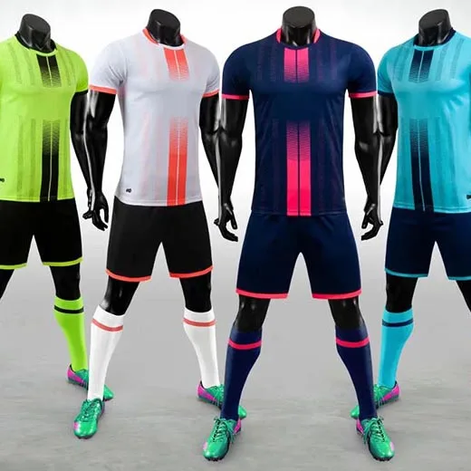 Football Jerseys Men Blank Soccer Jerseys Set Football Shirts Boys Soccer Uniforms soccer wear