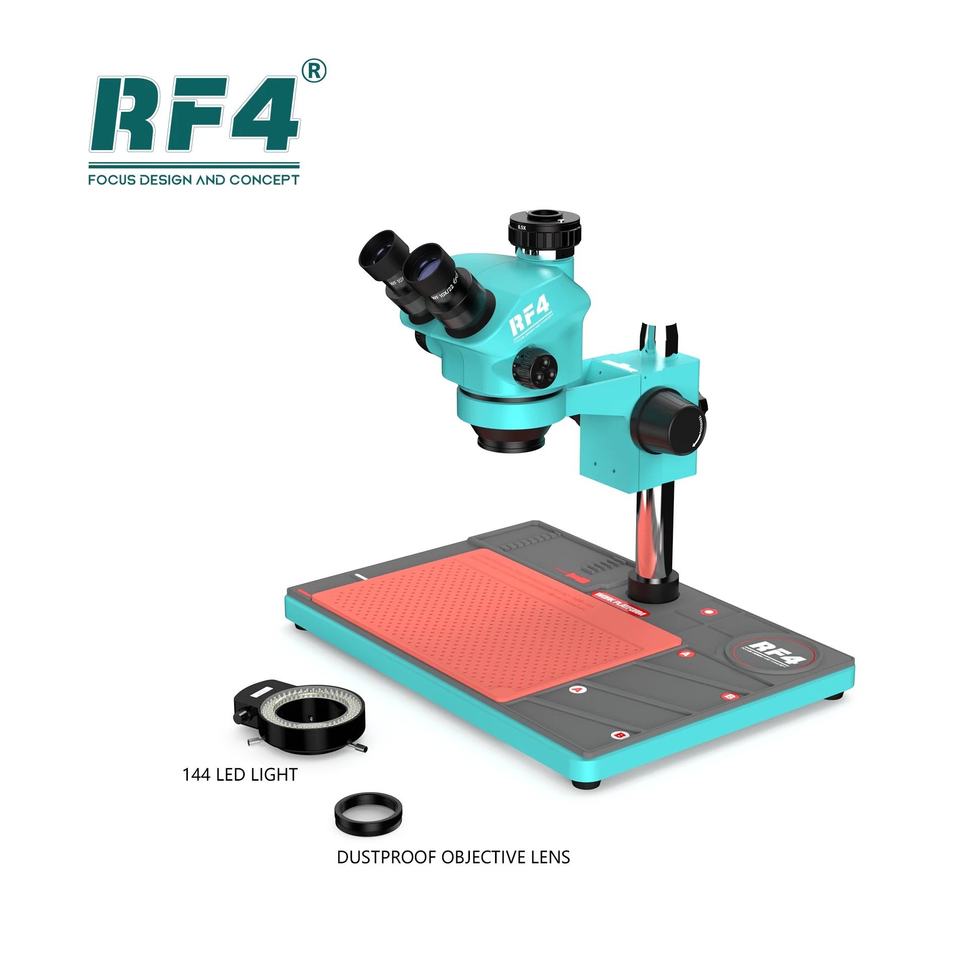 RF4 Microscope Industrial Microscope high clear Camera Silicone Pad Repair Base Phone Fix Tools